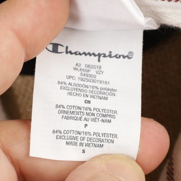 EC Champion Reverse Weave Cropped Plaid Cut Off Hood - Picture 12 of 12